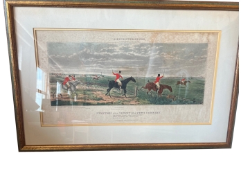 Leicestershire 'symptoms Of A Skurry In A Pewy Country' John Dean Paul Reproduction Fox Hunt Scene