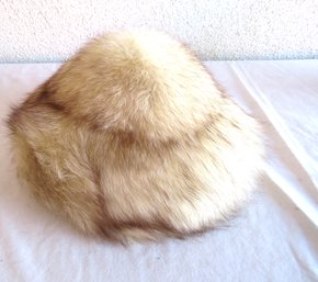 White Womens Real Fur Hat