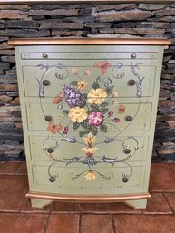 Handpainted Floral Drawer Dresser