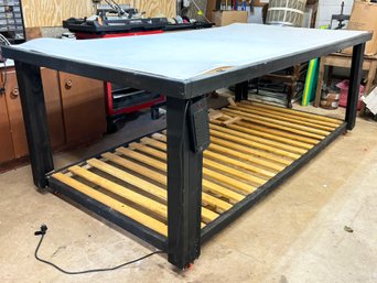 A Large Custom Drawing, Drafting, Cutting, Or Work Table