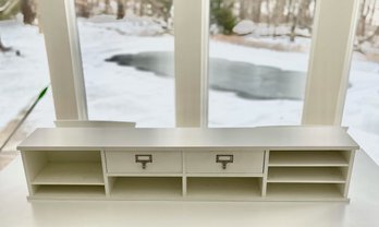 Pottery Barn Desk Top Organizer With Two Drawers