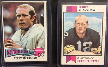 1973 & 1975 Topps Terry Bradshaw Cards