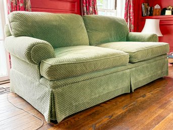 An Attractive Rolled Arm Settee By Hickory Chair