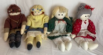 Four Hand Made Dolls