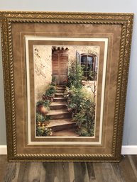 Framed Print Of Stairs Leading To A House