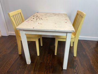 Pottery Barn Children's Table And Chair