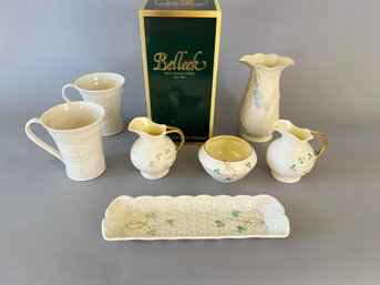 Lot Of 6 Pieces Of Beleek Porcelain