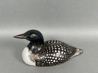 Anderson Design Ceramic Signed Duck Decoy, 1983