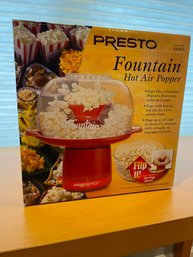 Fountain Hot Air Popcorn Popper Like New