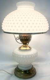Milk-glass Hobnail Table Lamp
