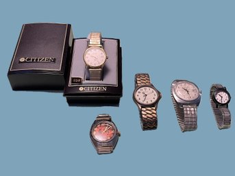 Collection Of Watches-Michael's Quartz In Citizen Box? Casio-Caravelle-Signet By Speidel & Kronotron