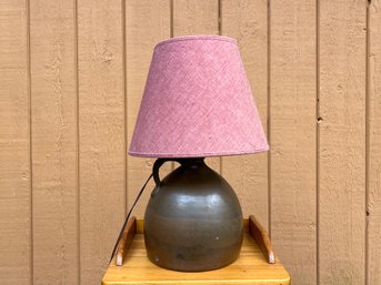 Vintage Crock Lamp