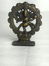 Hindu Shiva Nataraja Lord Of The Dance Cosmic Dancer God Brass Statue