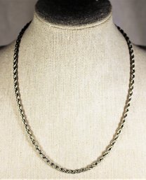 Fancy Sterling Silver Chain With Hook Clasp