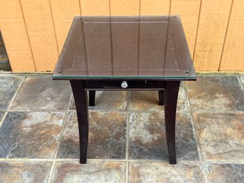 Black Table With Glass Top