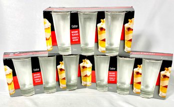 Trio Of New In Box 3pc Dessert Glasses By Cooking Concepts