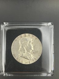 Beautiful 1963 Benjamin Franklin Silver Half Dollar