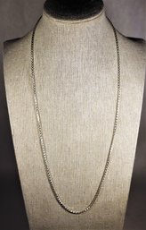 Fine 22' Long Fancy Sterling Silver Chain Necklace