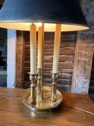 Nice All Metal Lamp And Shade With 3 Lights Works