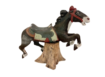 We Are Obsessed -  Antique Wooden Carousel Horse - New Orleans - 1928