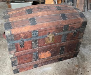 Antique Dome Trunk Mid 19th Century