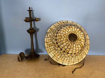 Vintage Stained Glass Table Lamp