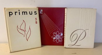 3 Vintage Yearbooks ~ Pratt Institute 1942, University Of Hartford 1957 & 1958 (D)