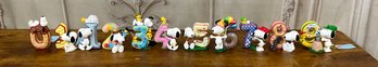 Set Of 11 Westland Giftware Peanuts Collection Numbered Figurines