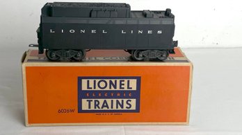 Lionel 6026W Whistle Tender 1950s Postwar O Gauge X664 With Original Box