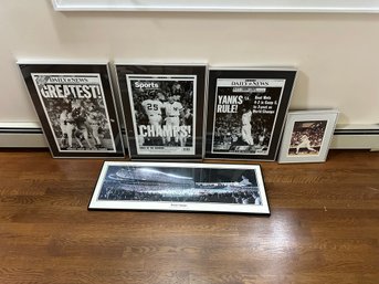 Remarkable New York Yankees Framed Memorabilia Lot!!!