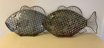 2 Decorative Fish Wall Hangings (D)