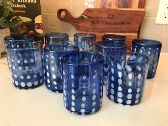 11 Blue And White Tumblers