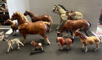 9 Breyer 1976 Collectors Of Different Types Of Horse In Varies Sizes Made In Hong Kong. KSS/B1