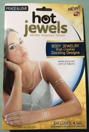 Hot Jewels Creative Body Art The Peace & Love Collection - New Old Stock