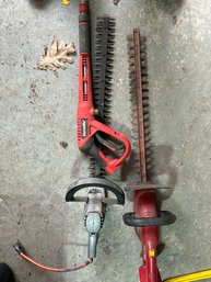 Two Hedge Trimmers And Bonus Power Washer (Untested)