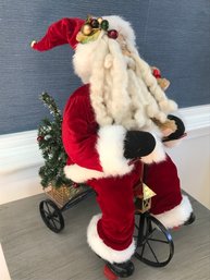 Adorable Santa On Bike