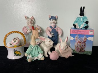 Lot Of Easter/bunny Decor