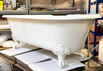 An Antique Cast Iron Claw Foot Bath Tub - Restored Finish - Never Restored!