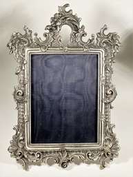 Fancy Pewter Cast Easel Back Table Frame