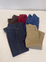 5 Pairs Of Vintage Girls Pants Size 8 - 10