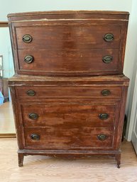 Vintage 5-drawer Tallboy Dresser