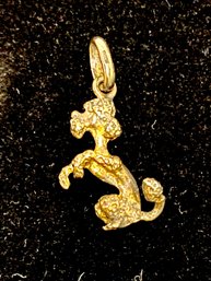 Adorable Diminutive 925 Sterling Silver Poodle Pendant