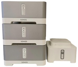 Set Of Three Sonos CONNECT And One CONNECT:AMP