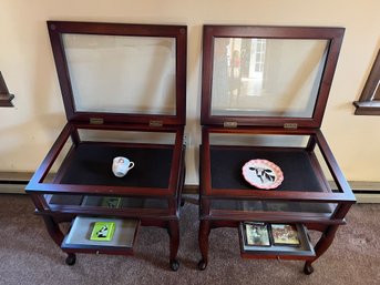 Pair Of Bombay Company Display Side Tables