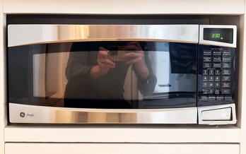 A GE Stainless Steel Microwave