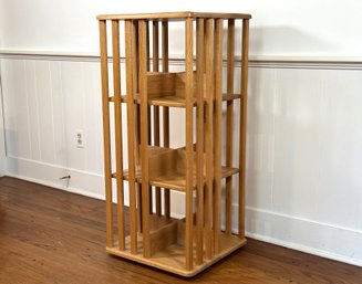 A Revolving Bookcase In Oak