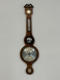 Early Nineteenth Century 'Banjo' Wheel Barometer/Thermometer