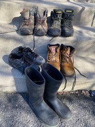 5 Pairs Of Mens Work Boots/shoes - Size 10/11