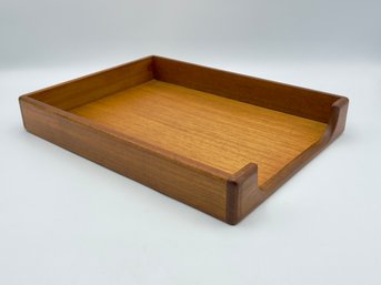 Vintage Teak Letter/Paper Tray