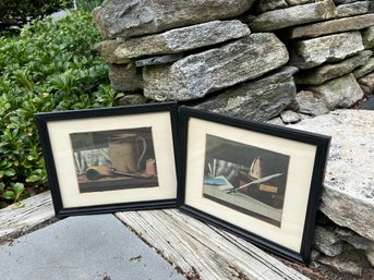 Two Vintage Still Life Framed Prints